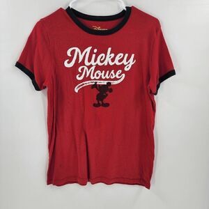 Disney mickey mouse red tshirt tee large disneyland world